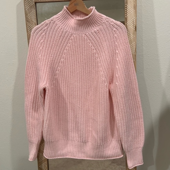 J. Crew bubblegum pink cozy relaxed fit sweater - Picture 2 of 7
